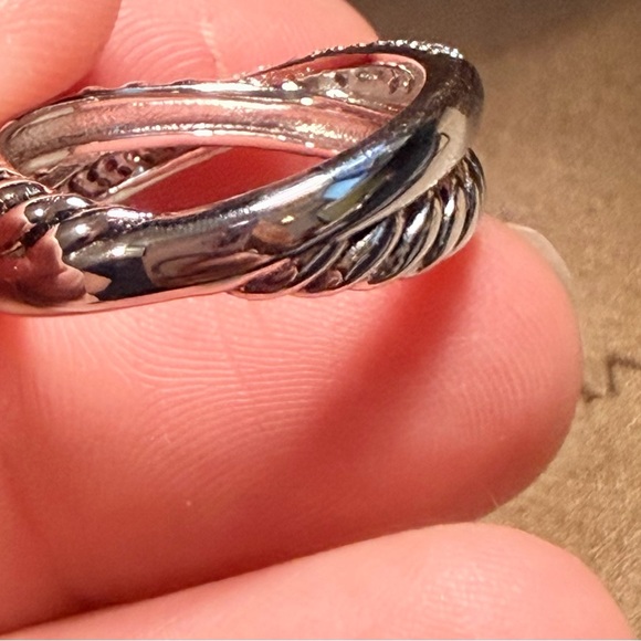 David Yurman Silver and Black Women's Ring - Picture 4 of 7